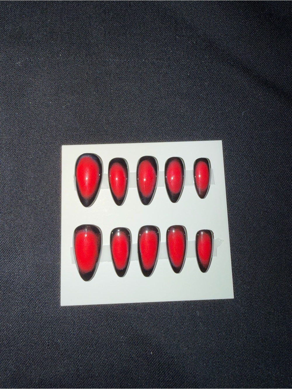 Red Ombre Press-On Nails - Women Accessory